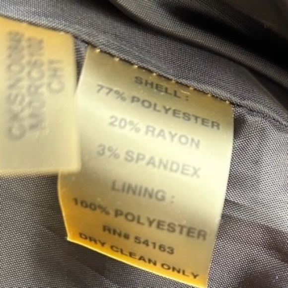 NWT Calvin Klein blue pinstripe skirt suit Sz 10 - Picture 9 of 10